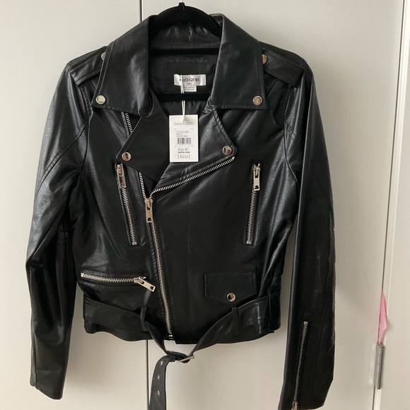 Noize cropped vegan leather jacket NWT - Picture 1 of 5